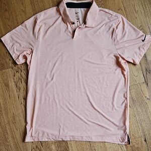 Nike Men's Light Pink Polo Shirt